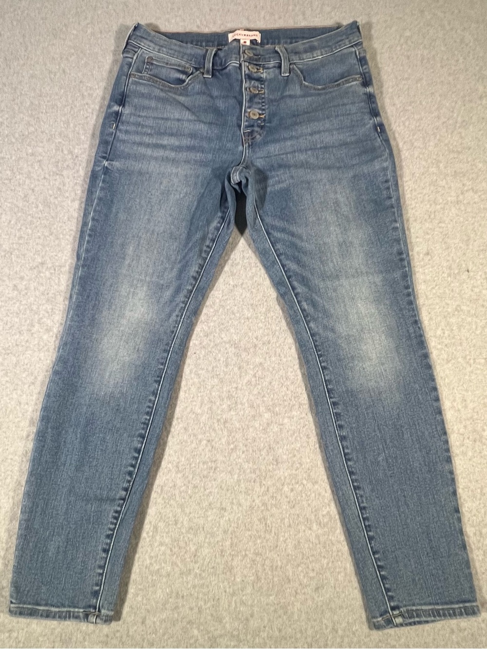 Lucky Brand Women’s Ava Mid-Rise Button-Fly Jeans
